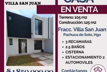 Casa en  Residencial Villa San Juan, Plaza La Explanada, Pachuca De Soto, Estado De Hidalgo, México