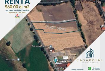 Lote de Terreno en  Avenida San José Del Cerrito, Hacienda De La Huerta, Morelia, Michoacán De Ocampo, 58087, Mex