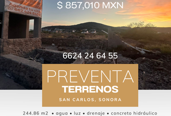 Lote de Terreno en  Rancho O Rancheria San Carlos Nuevo Guaymas, Guaymas, Sonora