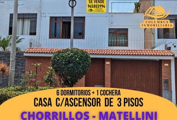 Casa en  Urb Matellini, Chorrillos, Perú