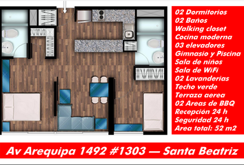 Departamento en  Av. Arequipa 1492, Lima, Perú