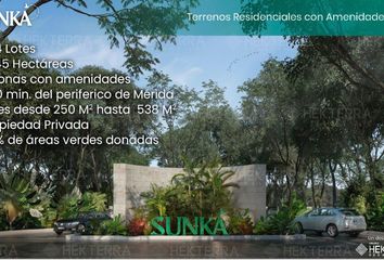 Lote de Terreno en  Sunka Residencial Grupo Hekterra, Tixpéhual, Yucatán, México