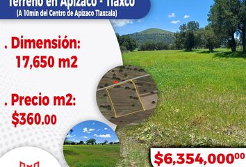 Lote de Terreno en  Apizaco - Tlaxco, Cuarta Sección, San Bartolomé Matlalohcan, Tlaxcala, México