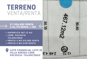 VENTA DE TERRENOS COMERCIALES VILLA AIROSA PACHUCA HIDALGO