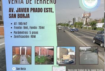 Terreno en  Av. Javier Prado Este, Lima, Perú