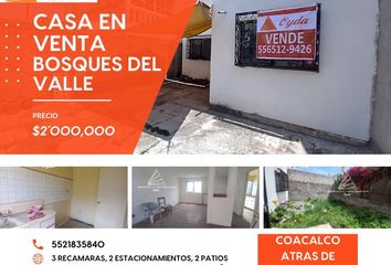 Casa en fraccionamiento en  Bosques Del Valle, Coacalco De Berriozábal