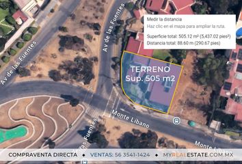 Lote de Terreno en  Monte Líbano 1447, Mz 004, Lomas De Tecamachalco, Naucalpan De Juárez, Estado De México, México