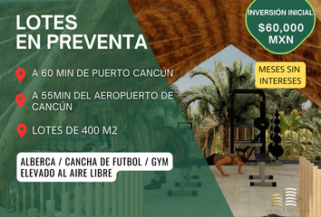 Lote de Terreno en  6wx6+5m Cancún, Quintana Roo, México