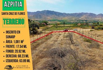 Terreno en  Carretera Azpitia, Santa Cruz De Flores, Perú