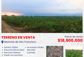 Lote de Terreno en  Misiones De San Francisco, Puebla, México