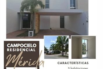 Casa en condominio en  Residencial Campocielo, Calle 69, Royal Del Parque, Mérida, Yucatán, México