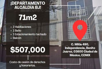 Departamento en  Calle Mitla 490, Independencia, Ciudad De México, Cdmx, México