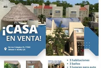 Casa en condominio en  De Los Colegios 25, Campestre Lol-be, Alfredo V. Bonfil, Quintana Roo, México