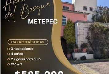 Casa en condominio en  Av. Estado De México 301, Mz 009, Hacienda Del Bosque, Metepec, Estado De México, México