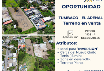 Terreno Comercial en  Tumbaco, Quito