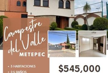 Casa en condominio en  Coaxustenco, Metepec