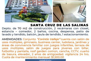 Departamento en  Corintio Vallejo, Poniente 122, Santa Cruz De Las Salinas, Ciudad De México, Cdmx, México