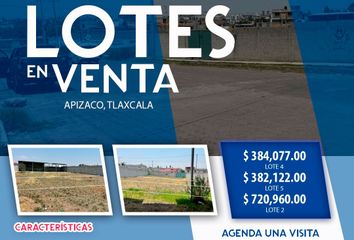 Lote de Terreno en  Venta De Quesadillas Y Memelas, Calle Máquina De Patio 1806, Emilio Sánchez Piedras, Apizaco, Tlaxcala, 90342, Mex