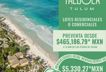 Lote de Terreno en  Calle Palma Navidad, Las Palmas Tulum, Tulum, Quintana Roo, Mex