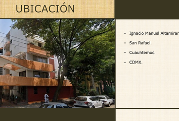 Departamento en  Ignacio Manuel Altamirano, San Rafael, Ciudad De México, Cdmx, México