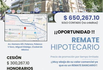 Departamento en  Av. Homero 421, Chapultepec Morales, Polanco V Secc, Ciudad De México, Cdmx, México