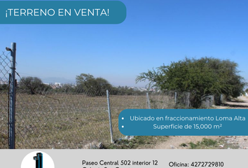 Lote de Terreno en  Fraccionamiento Loma Alta, Paseo Loma Alta, San Juan Del Río, Querétaro, México