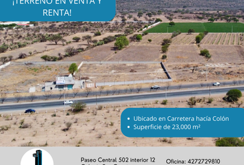 Lote de Terreno en  Colón, Querétaro