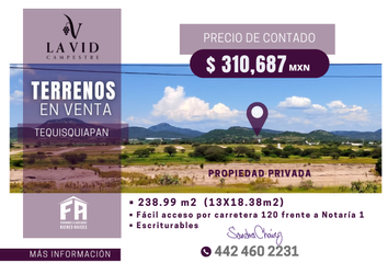 Lote de Terreno en  G4x2+mv Tequisquiapan, Querétaro, México