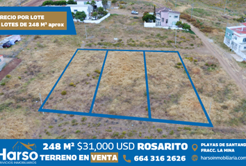 Lote de Terreno en  Colinas De Rosarito 1a. Sección, Playas De Rosarito