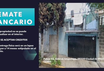 Casa en  Fobos 45, Sideral, 09320 Ciudad De México, Cdmx, México