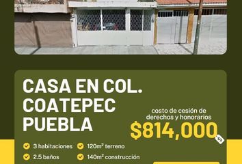 Casa en  Calle Veracruz 10515, Popular Coatepec, Puebla De Zaragoza, Puebla, México