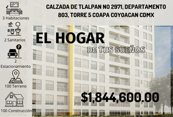 Departamento en  Calzada De Tlalpan No 2971-5, Coapa, Sta. Úrsula Coapa, Ciudad De México, Cdmx, México