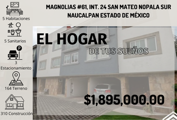 Casa en  Magnolias 61, San Mateo Nopala Sur, Naucalpan, Estado De México, México