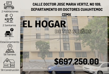 Departamento en  Calle Doctor José María Vértiz No 109-departamento 011, Doctores, Ciudad De México, Cdmx, México