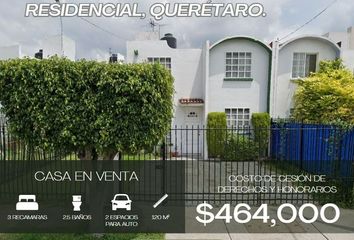 Casa en  Av. Camino Real 121, Valle Real Residencial, Venceremos, Querétaro, México