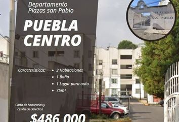 Departamento en  Fraccionamiento Plazas De San Pablo, Centro Histórico De Puebla, Puebla De Zaragoza, Puebla, México