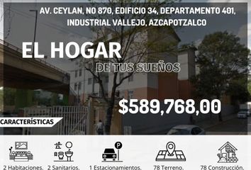 Departamento en  Avenida Ceylan No 870, Industrial Vallejo, Ciudad De México, Cdmx, México