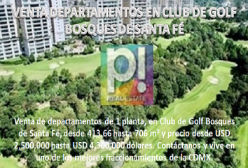 Departamento en  Club De Golf Bosques De Santa Fe, Canadá, Parque San Andrés, Cdmx, México