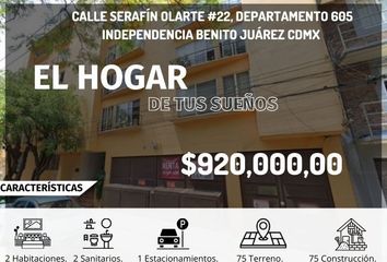 Departamento en  Serafín Olarte 22, Independencia, Ciudad De México, Cdmx, México