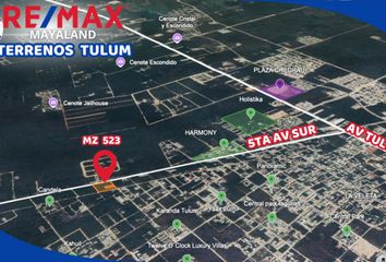 Lote de Terreno en  Calle 2 S, Tulum, Quintana Roo, 77760, Mex