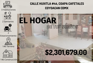 Casa en  Huixtla 44, Coapa, Cafetales I, Ciudad De México, Cdmx, México