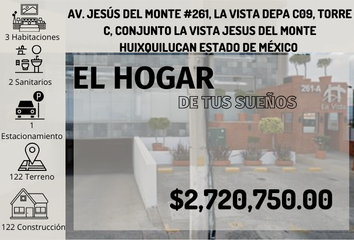 Departamento en  Avenida Jesús Del Monte 261, Jesús Del Monte, Ciudad De México, Cdmx, México