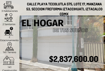 Casa en  Playa Tecolutla 575, Reforma Iztaccihuatl Sur, Ciudad De México, Cdmx, México