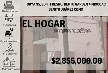 Departamento en  Goya 35, Insurgentes Mixcoac, Ciudad De México, Cdmx, México