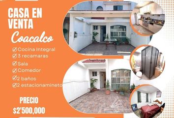 Casa en fraccionamiento en  Bosques Del Valle, Coacalco De Berriozábal