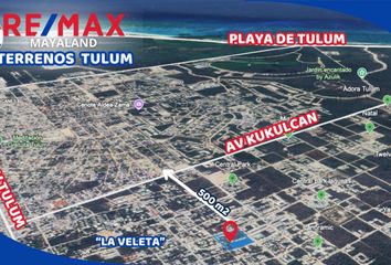 Lote de Terreno en  Calle 16 S 14-14, La Veleta, Tulum, Quintana Roo, 77760, Mex