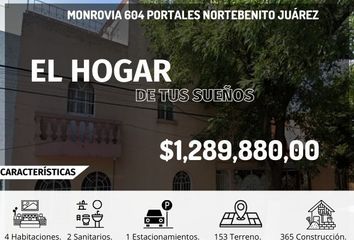 Casa en  Monrovia 604, Portales, Ciudad De México, Cdmx, México