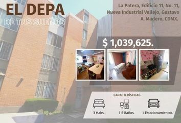 Departamento en  La Patera, Calzada Vallejo, Nueva Industrial Vallejo, Ciudad De México, Cdmx, México