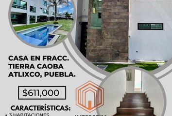 Casa en condominio en  Tierra Caoba, Boulevard 19 Oriente O Boulevard Niños Héroes, Revolución, Atlixco, Puebla, México