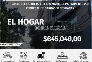 Departamento en  Céfiro 15, Insurgentes Cuicuilco, Ciudad De México, Cdmx, México